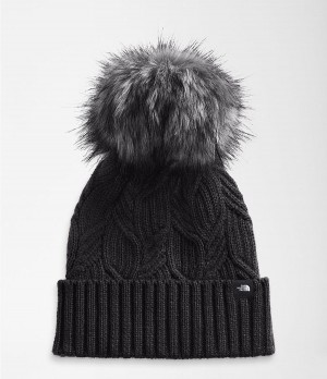 Dámské Beanies The North Face Oh-Mega Fur Pom Černé | ZEBQDKR-02