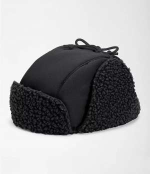 Dámské Beanies The North Face Recycled Ridge Fleece Trapper Černé | ACNDQKG-59