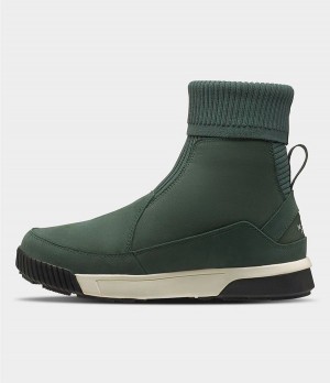 Dámské Boty The North Face Sierra Knit Wp Tmavě Zelene | THCDXGJ-18
