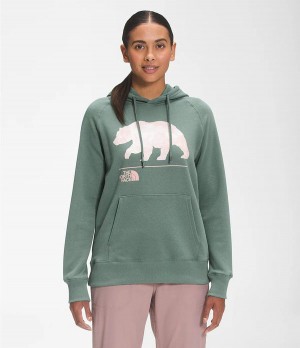 Dámské Hoodies The North Face Bearscape 2.0 Pullover Zelene | CGWRMKQ-23