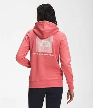 Dámské Hoodies The North Face Box Nse Pullover Růžové | CQDFXVJ-89