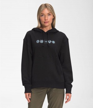 Dámské Hoodies The North Face Himalayan Bottle Source Pullover Černé | RBJLZCU-30