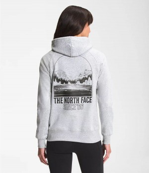 Dámské Hoodies The North Face Mountain Peace Světle Šedé | TUIYMLH-17