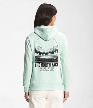 Dámské Hoodies The North Face Mountain Peace Tyrkysové | CJUPXND-89