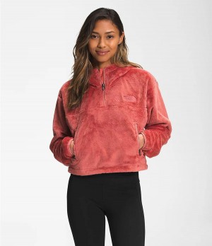 Dámské Hoodies The North Face Osito ¼ Zip Růžové | ESQCZDO-29