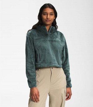 Dámské Hoodies The North Face Osito ¼ Zip Zelene | UTJDMBY-23