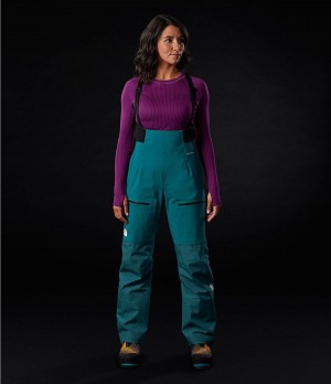 Dámské Kalhoty The North Face Summit L5 Futurelight Full Zip Bib Blankyt | GFJPTMH-51