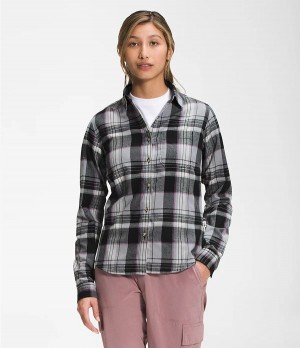 Dámské Košile The North Face Berkeley Long Sleeve Girlfriend Šedé | AYGPQWU-49
