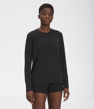 Dámské Košile The North Face Wander Long Sleeve Černé | FYMUCNK-06