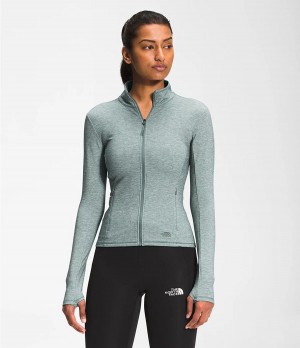 Dámské Mikiny The North Face Ea Early Light Full Zip Zelene | HIGEFTP-97