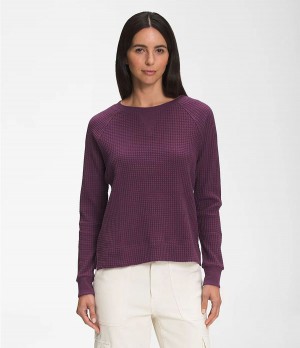 Dámské Mikiny The North Face Long Sleeve Chabot Crew Fialové | USCOIVG-72