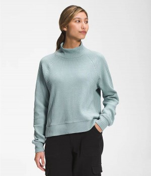 Dámské Mikiny The North Face Long Sleeve Mock Neck Chabot Blankyt | HRZPKVX-37