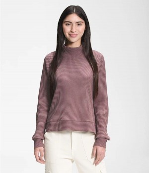 Dámské Mikiny The North Face Long Sleeve Mock Neck Chabot Světle Fialové | MVAJFKG-85