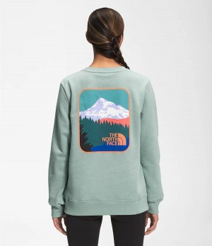 Dámské Mikiny The North Face Parks Crew Zelene | SZDJBWP-74