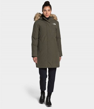 Dámské Parkas The North Face Arctic Olivy Zelené | FPKSIDZ-13