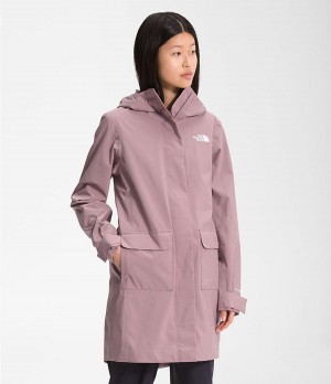 Dámské Parkas The North Face City Breeze Rain Ii Světle Fialové | THBAJOD-52