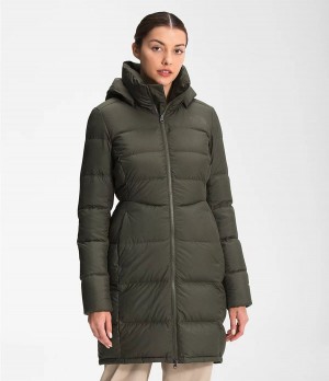 Dámské Parkas The North Face Metropolis Olivy Zelené | MQRTGUI-17