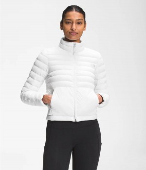 Dámské Péřové Bundy The North Face Stretch Seasonal Bílé | WEHUOXI-80