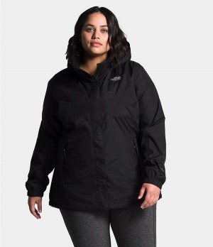 Dámské Rainwear The North Face Plus Resolve Černé | CRXQGMW-96