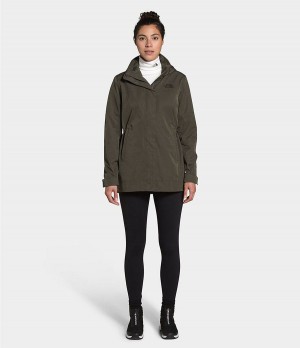 Dámské Rainwear The North Face Westoak City Trench Taupe | TCHFAUL-17