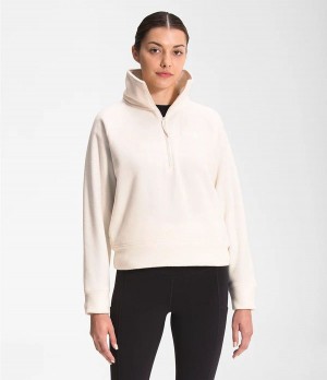 Dámské Softshellová Bunda The North Face City Standard Micro-Fleece ¼ Zip Bílé | WHNLSEZ-96