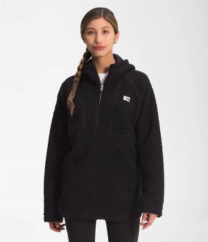 Dámské Softshellová Bunda The North Face Ridge Fleece Tunic Černé | SXEOCDF-32