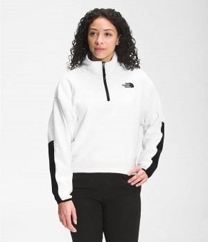 Dámské Softshellová Bunda The North Face Tka Kataka ¼ Zip Fleece Bílé | SZCUMWN-76