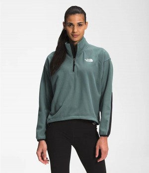 Dámské Softshellová Bunda The North Face Tka Kataka ¼ Zip Fleece Zelene | HOTYCUP-16
