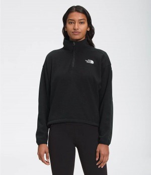 Dámské Softshellová Bunda The North Face Tka Kataka ¼ Zip Fleece Černé | FJPGUAQ-10