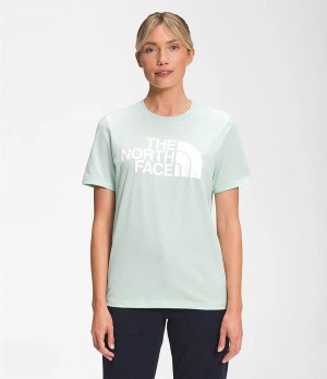 Dámské T-Shirts The North Face Short Sleeve Half Dome Cotton Tyrkysové | TBCUQAE-96