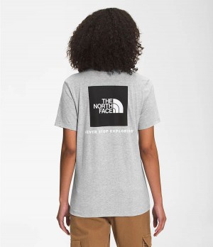 Dámské T-Shirts The North Face Short Sleeve Box Nse Světle Šedé | VAJEYHB-26