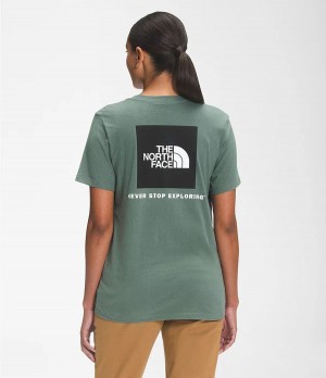 Dámské T-Shirts The North Face Short Sleeve Box Nse Zelene | SUGYIPN-14
