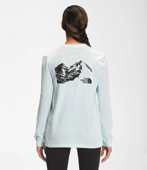 Dámské T-Shirts The North Face Snowy Mountain Long Sleeve Blankyt | UPYCMHR-52