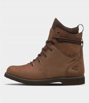 Dámské Tenisky The North Face Ballard Iii Lace Wp Hnědé | SVXZMTI-57