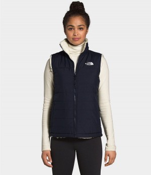 Dámské Vests The North Face Mossbud Insulated Reversible Tmavě Blankyt | NXRZJIK-30