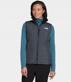 Dámské Vests The North Face Mossbud Insulated Reversible Šedé | LVCMEPG-80