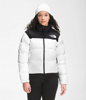 Dámské Zateplené Bundy The North Face 1996 Retro Nuptse Bílé | NLVHIZS-64