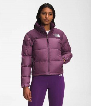 Dámské Zateplené Bundy The North Face 1996 Retro Nuptse Fialové | CWFPAUD-49