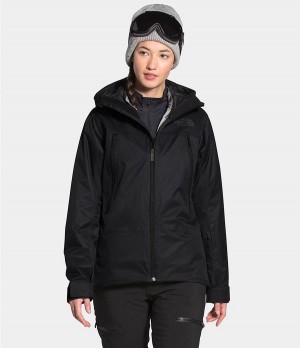 Dámské Zateplené Bundy The North Face Clementine Triclimate® Černé | HFCAOGW-58