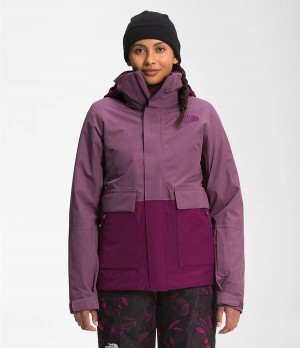 Dámské Zateplené Bundy The North Face Garner Triclimate® Fialové | HNLZRIX-16