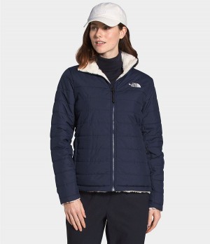 Dámské Zateplené Bundy The North Face Mossbud Reversible Tmavě Blankyt | EZODMNI-41