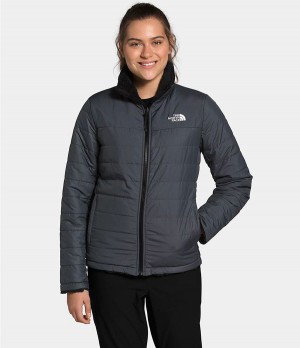 Dámské Zateplené Bundy The North Face Mossbud Reversible Šedé | XPLEZYQ-82