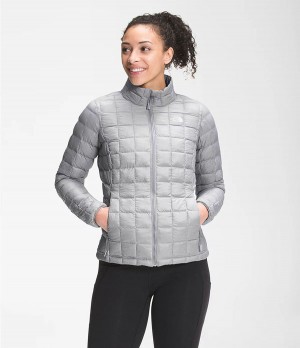 Dámské Zateplené Bundy The North Face Thermoball Eco Šedé | GIHUPOE-23