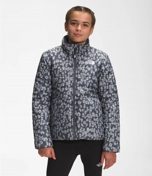 Dětské Bundy The North Face Printed Reversible Mossbud Swirl Šedé | SONFZDH-51