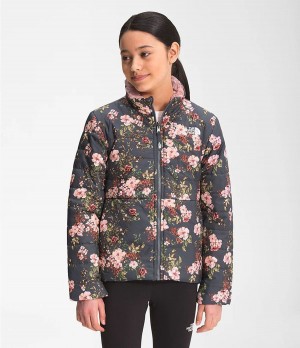 Dětské Bundy The North Face Printed Reversible Mossbud Swirl Šedé | PUHNMOV-92