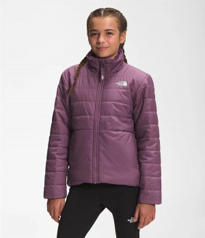 Dětské Bundy The North Face Reversible Mossbud Swirl Fialové | CFRLJPK-63
