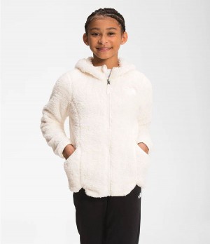 Dětské Bundy The North Face Suave Oso Hooded Full Zip Bílé | TOCDIRS-36