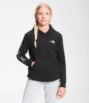 Dětské Hoodies The North Face Camp Fleece Pullover Černé | WACPBXR-05