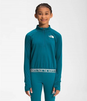 Dětské Košile The North Face Reactor Thermal ¼ Zip Blankyt | SRVPKUC-39