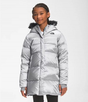 Dětské Parkas The North Face Printed Dealio Fitted Šedé | QRFTENY-86